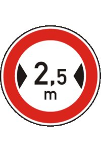 Tato dopravní značka zakazuje vjezd vozidel, jejichž: