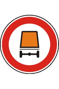 Tato dopravní značka zakazuje vjezd vozidlům:
